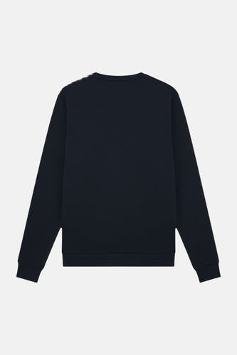 Sweat col O - bleu