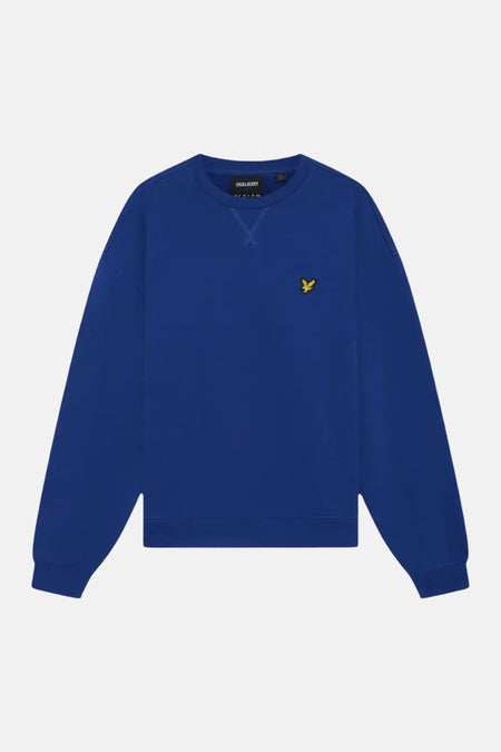 Sweat col O - bleu