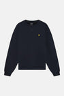 Sweat col O - bleu