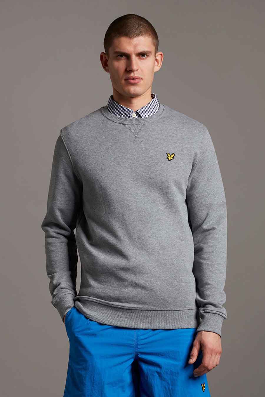 Sweat col O gris - LYLE & SCOTT