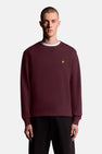 Sweat col O - Bordeaux