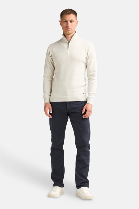 Pull col O - écru