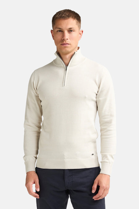 Pull col O - écru