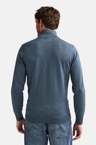 Pull col O - bleu