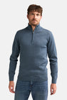 Pull col O - bleu
