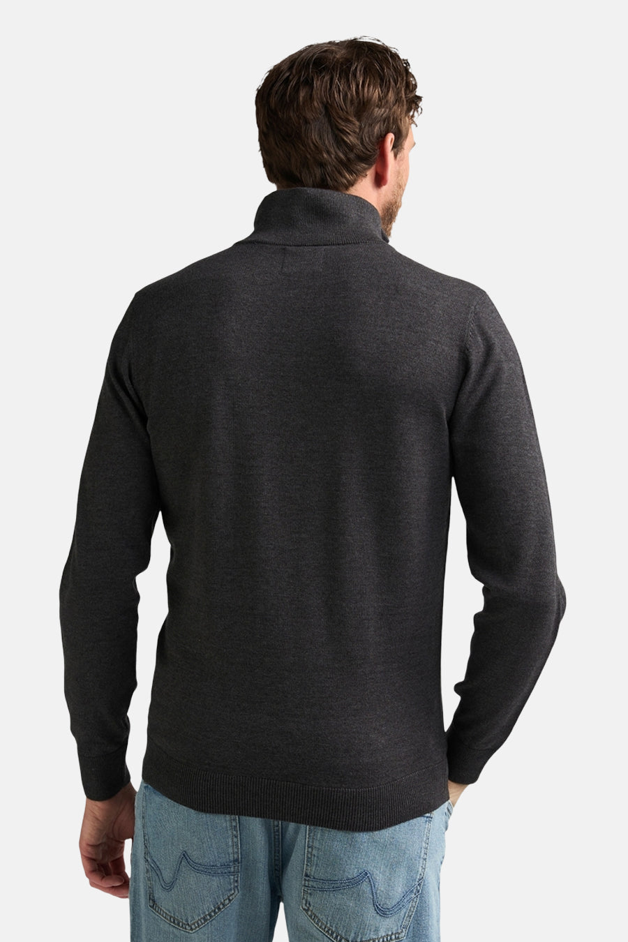Pull col O - gris