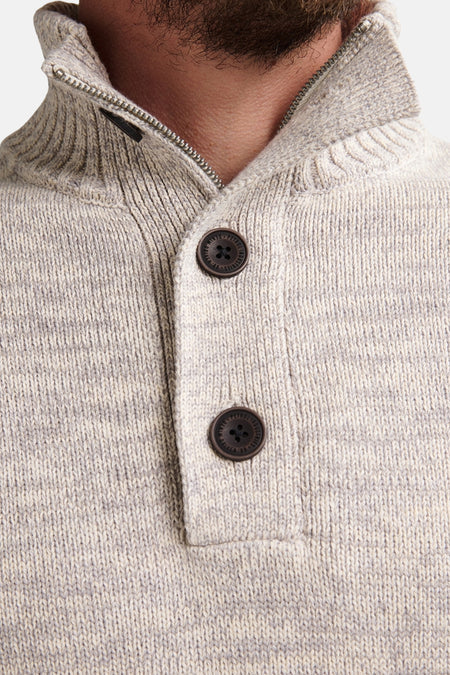 Pull à col rond - écru