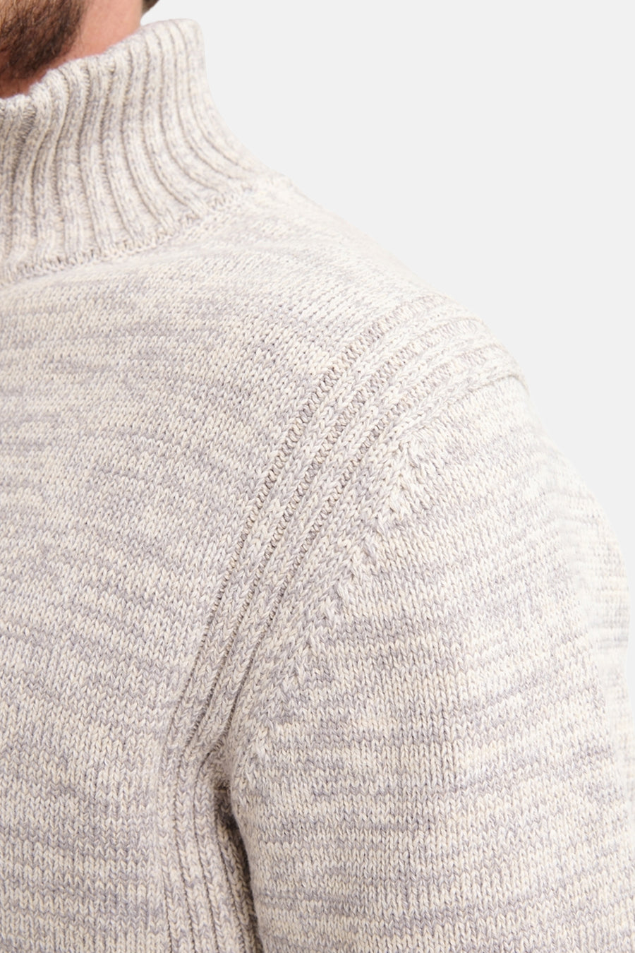 Pull à col rond - écru - Petrol Industries®