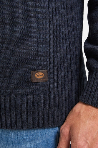 Pull à col rond - bleu - Petrol Industries®