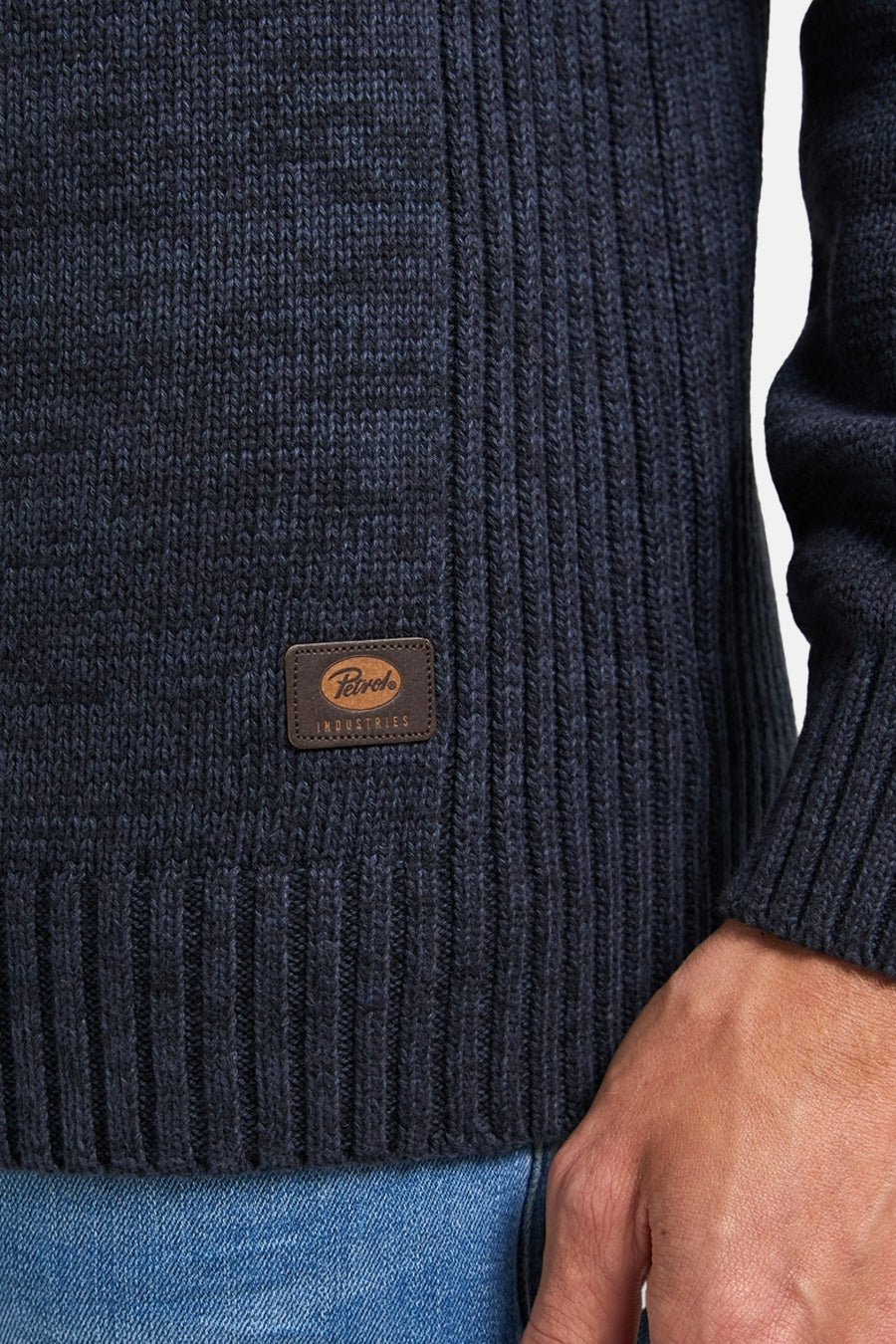 Pull à col rond - bleu - Petrol Industries®