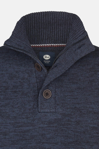 Pull à col rond - bleu - Petrol Industries®
