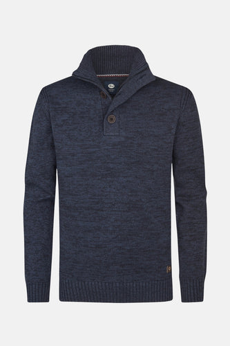 Pull à col rond - bleu - Petrol Industries®