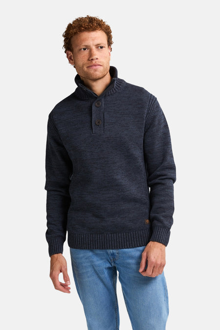 Pull à col rond - bleu