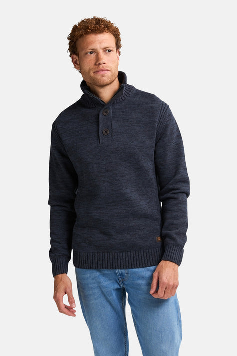 Pull à col rond - bleu