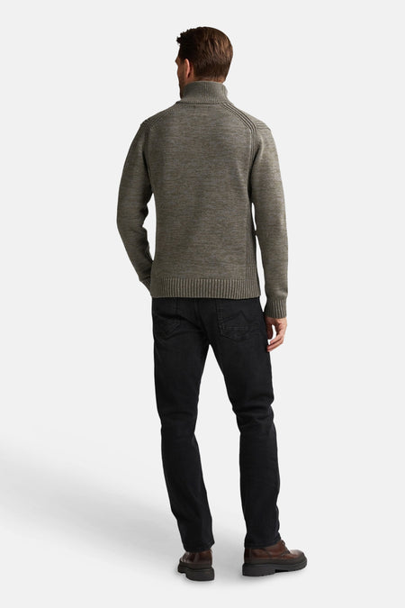 Pull à col rond - vert