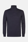 Pull à col roulé - bleu