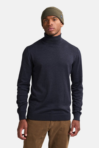 Pull à col roulé - bleu - Petrol Industries®