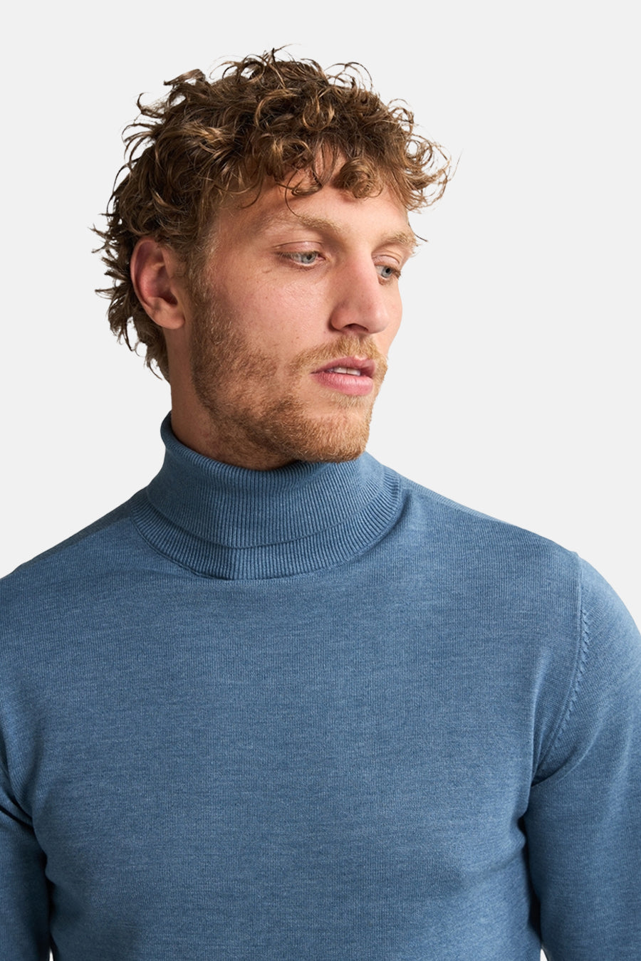 Pull à col roulé - bleu - Petrol Industries®