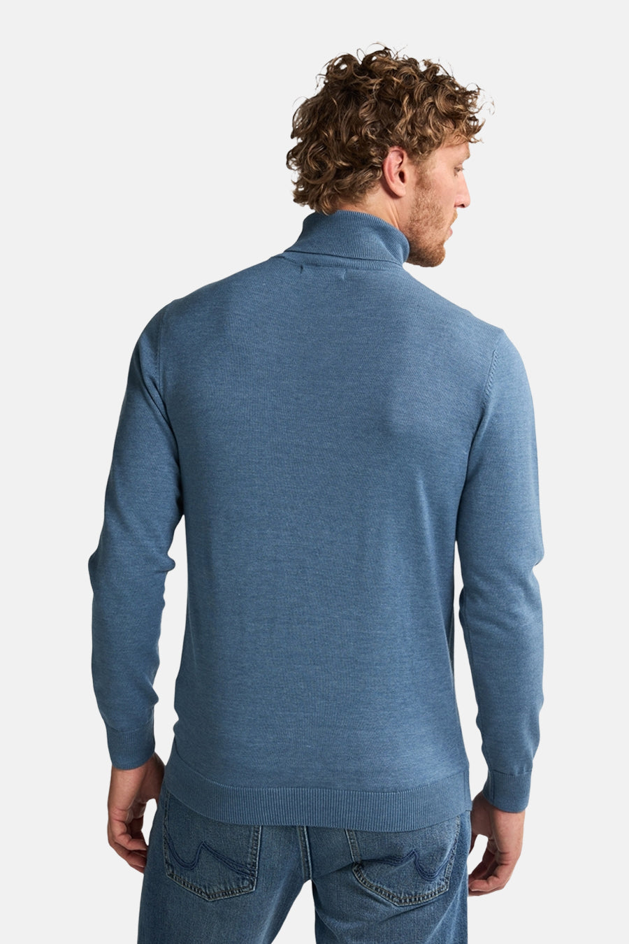 Pull à col roulé - bleu - Petrol Industries®