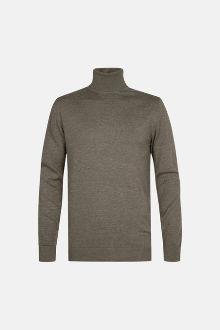 Pull col roulé vert - Petrol Industries®