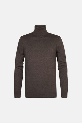 Pull col roulé brun - Petrol Industries®