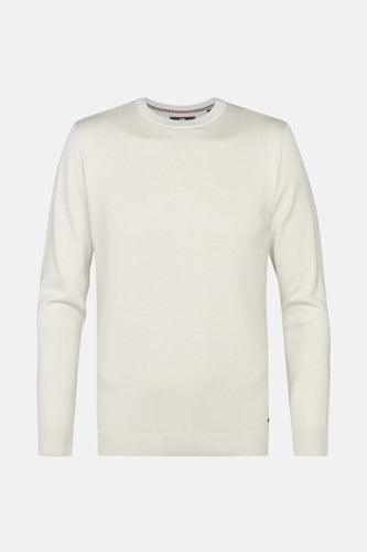 Pull à col rond - écru