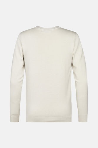 Pull à col rond - écru