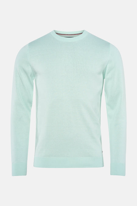 Pull à col rond - vert