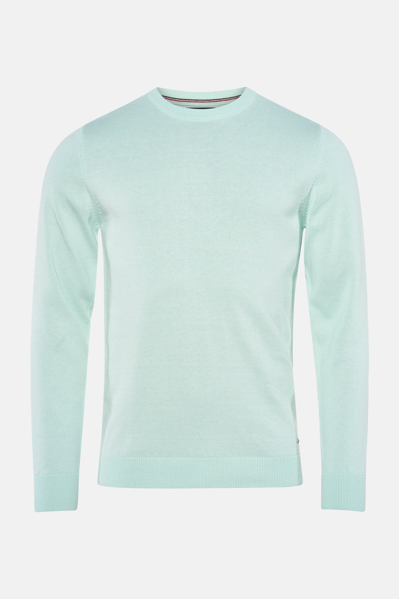 Pull à col rond - vert