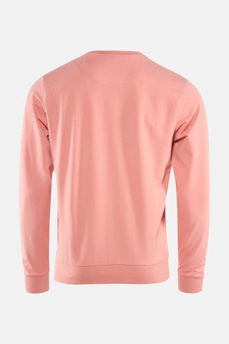 Gilet rose de Petrol Industries®, avec des manches longues et un col rond, vu de l'arrière.