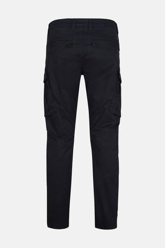 Pantalon de travail noir de Petrol Industries® avec poches sur les jambes, vu par derrière.