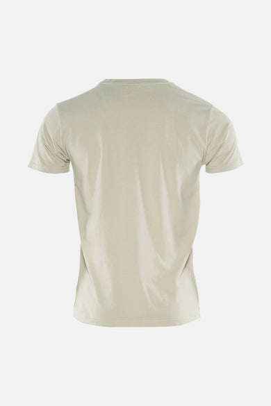 T-shirt vert avec manches courtes de Petrol Industries, dos visible, couleur unie.