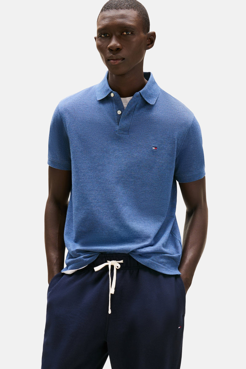 	Heren tops polo korte mouw Bleu - TOMMY HILFIGER