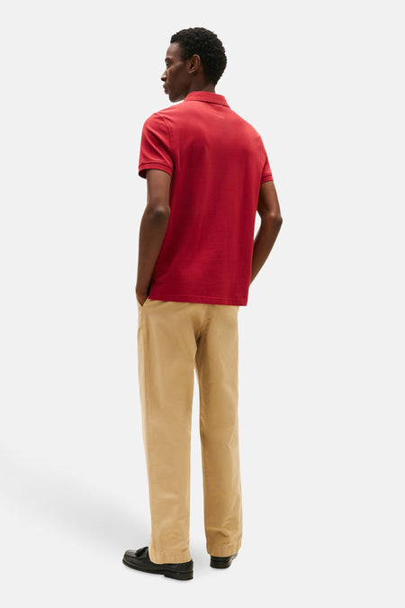 Polo à manches courtes - Bordeaux