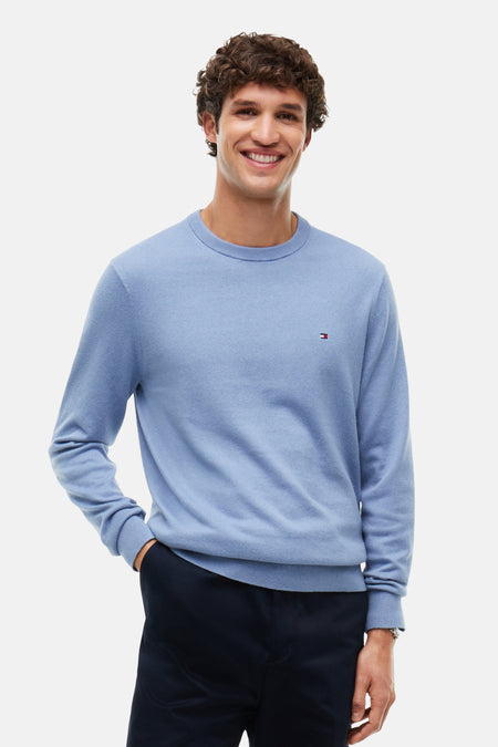 Pull col O - bleu