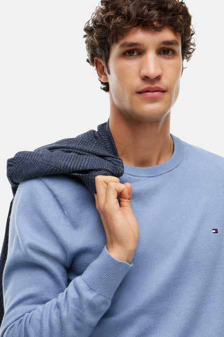 Pull col O - bleu