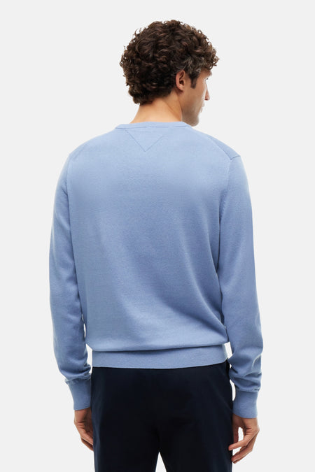 Pull col O - bleu