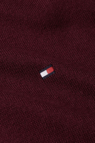 Pull à col rond - rouge