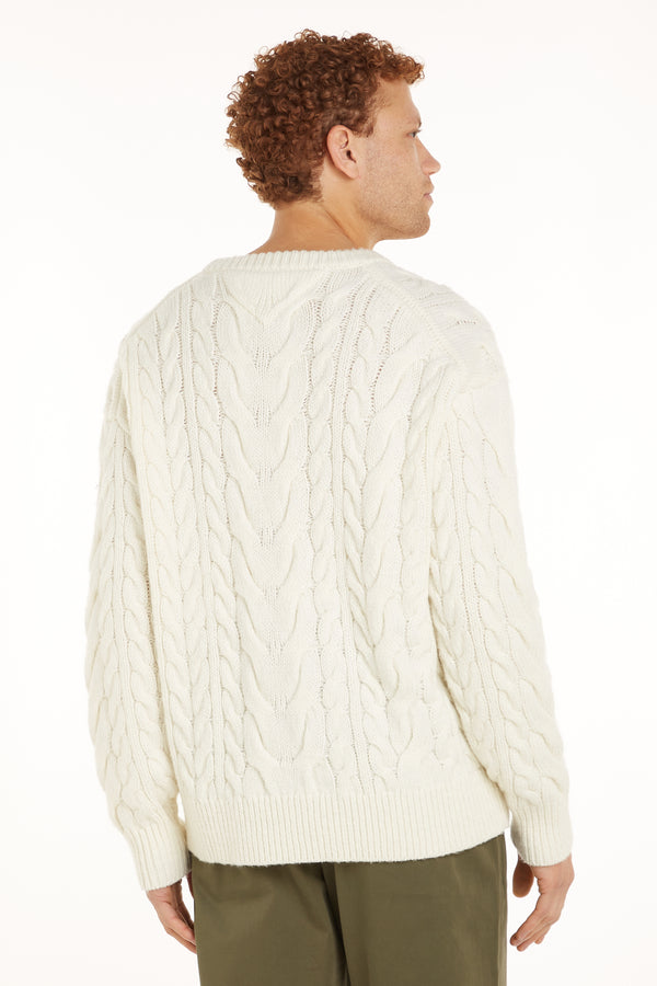 Pull col O Beige - Tommy Hilfiger