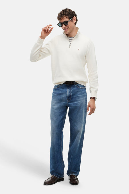 Sweat col roulé Écru - TOMMY HILFIGER