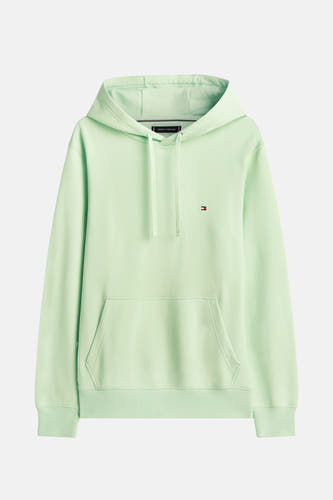 Hoodie vert Tommy Tommyfiger avec long man man et et poche avant.