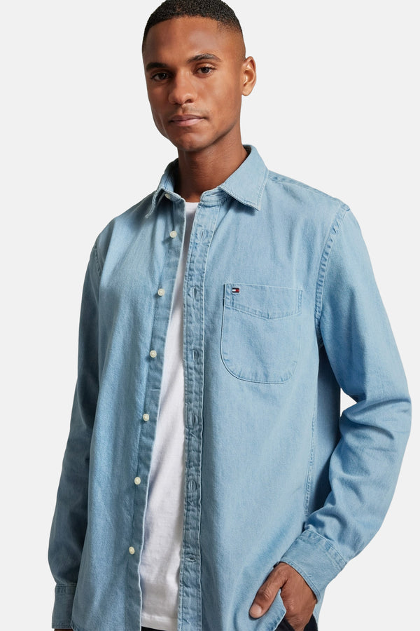 Chemise en jean Light blue denim - Tommy Hilfiger