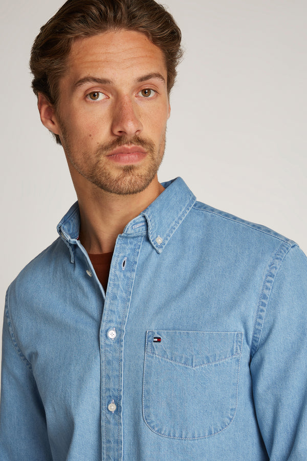 Chemise en jean Light blue denim - Tommy Hilfiger
