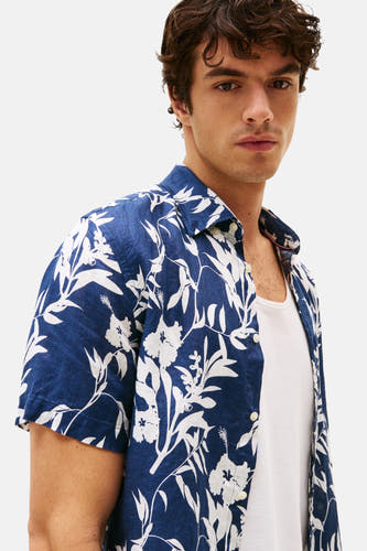 Chemise à manches courtes - bleu