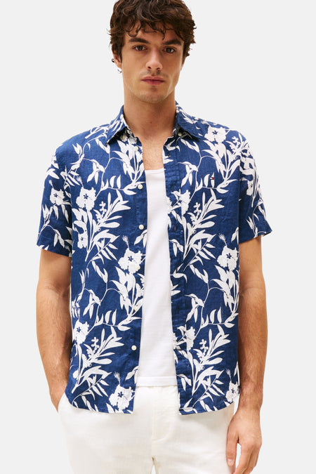 Chemise à manches courtes - bleu