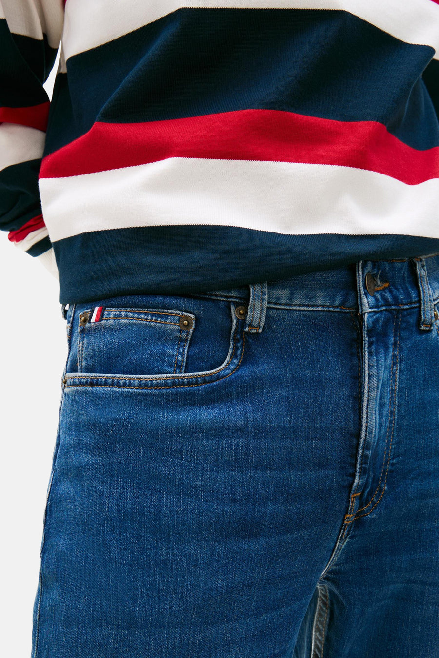 BLEECKER - mid blue denim - TOMMY HILFIGER