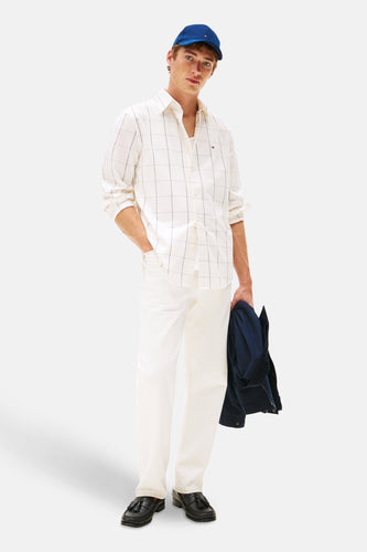 Chemise à manches longues - beige - TOMMY HILFIGER
