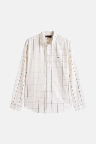 Chemise à manches longues - beige - TOMMY HILFIGER