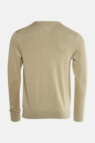 Pull à col rond - vert - TOMMY HILFIGER