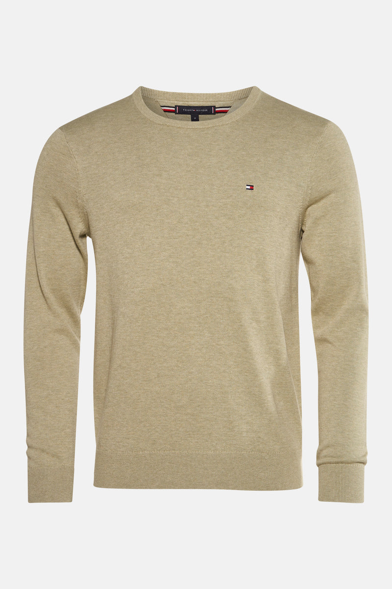 Pull à col rond - vert